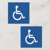 behindert mitteilungskarte (Vorne/Hinten)