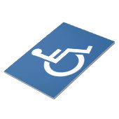 behindert notizblock (angewinkelt)