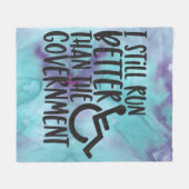 Behindert und laufen noch besser als Gov Fleecedecke (Vorderseite (Horizontal))