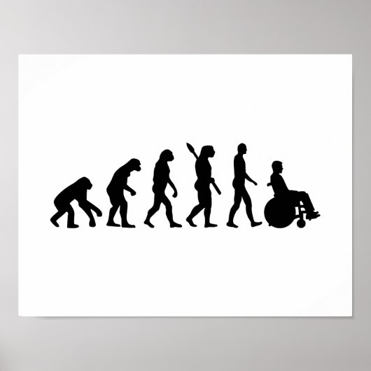 Behinderte Evolution Poster (Vorne)