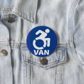 Behinderte Van Modern Button (Beispiel)