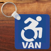 Behinderte Van Modern Schlüsselanhänger (Vorderseite)
