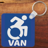 Behinderte Van Modern Schlüsselanhänger (Rückseite)