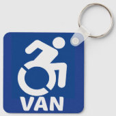 Behinderte Van Modern Schlüsselanhänger (Rückseite)