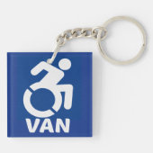 Behinderte Van Modern Schlüsselanhänger (Rückseite)