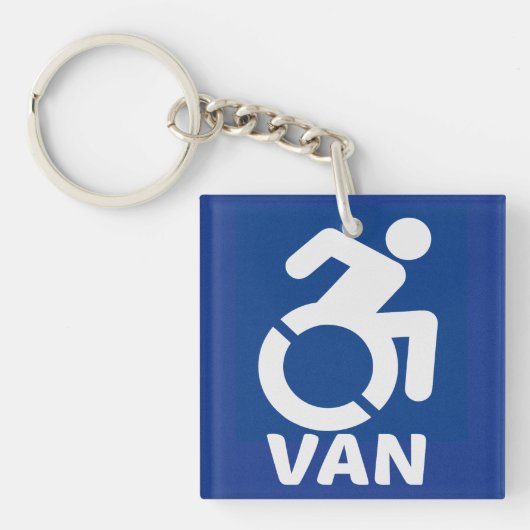 Behinderte Van Modern Schlüsselanhänger (Vorderseite)