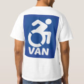 Behinderte Van Modern T-Shirt (Rückseite)
