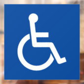 Behindertenbehinderung Rollstuhlmarkierung Fensteraufkleber (Blatt 2)