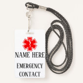 Behindertenbewusstsein Abzeichen mit Lanyard Ausweis (Rückseite mit Schlüsselband)