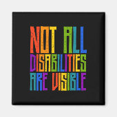 Behindertenbewusstsein Nicht alle Behinderungen si Magnet (Vorne)