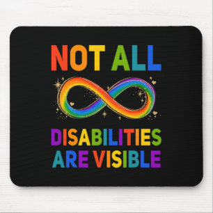 Behindertenbewusstsein Nicht alle Behinderungen si Mousepad
