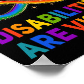 Behindertenbewusstsein Nicht alle Behinderungen si Poster (Ecke)