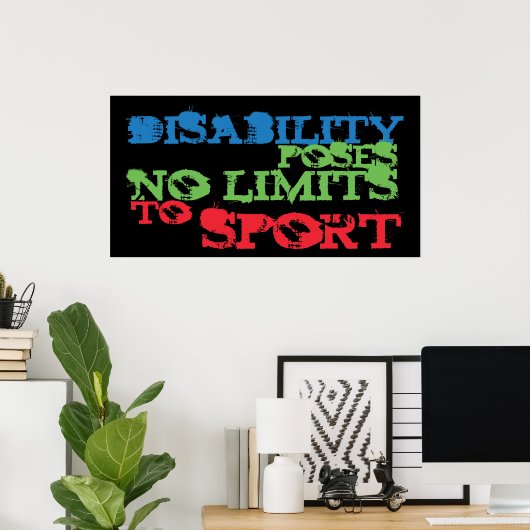 Behindertenbewusstsein Poster (Heimbüro)