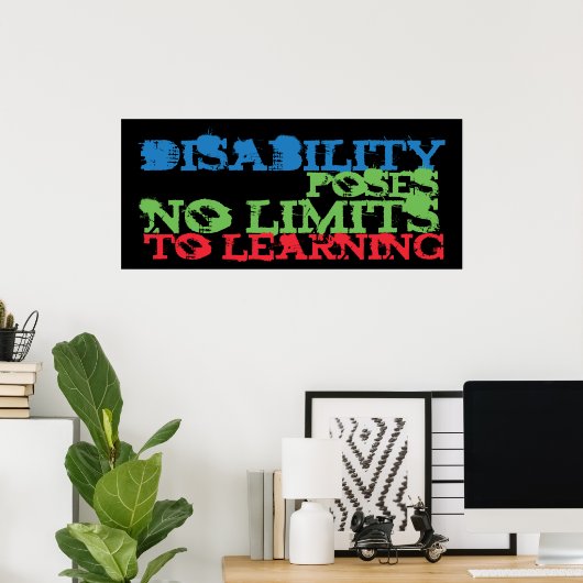 Behindertenbewusstsein Poster (Heimbüro)
