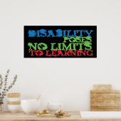 Behindertenbewusstsein Poster (Küche)