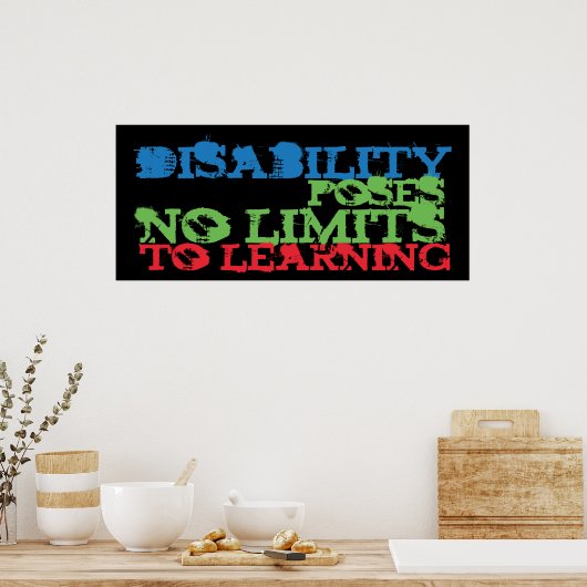 Behindertenbewusstsein Poster (Küche)