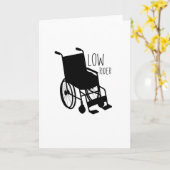 Behindertenbewusstsein Rollstuhl Niedriger Fahrer Karte (Gelbe Blume)