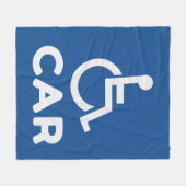 Behindertenfahrzeug Fleecedecke (Vorderseite (Horizontal))