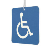 Behindertengerechtes Rollstuhlsymbol Autolufterfrischer (Links)