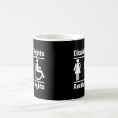 Behindertenrechte sind Menschenrechte Kaffeetasse (Mittel)