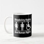 Behindertenrechte sind Menschenrechte Kaffeetasse (Links)