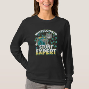Behindertenrollstuhl für einen Amputationsüberlebe T-Shirt