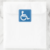 Behindertenschild 1,5" Aufkleber (Tasche)