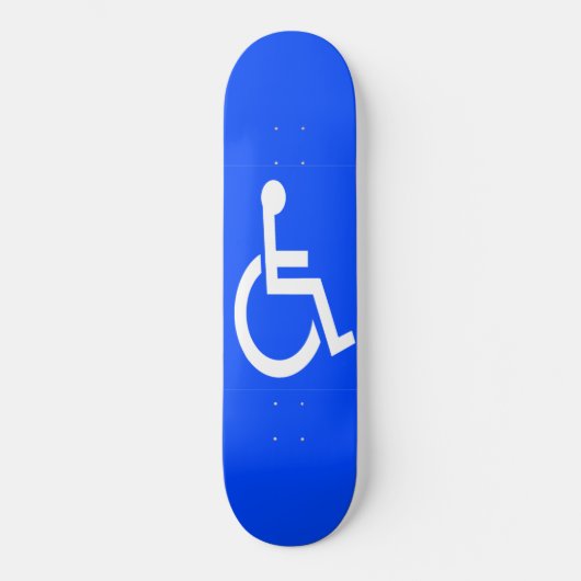Behindertenschild Skateboard (Vorderseite)
