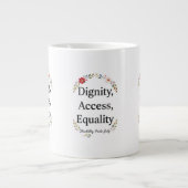 Behindertenstolz Jumbo-Tasse (Vorderseite)