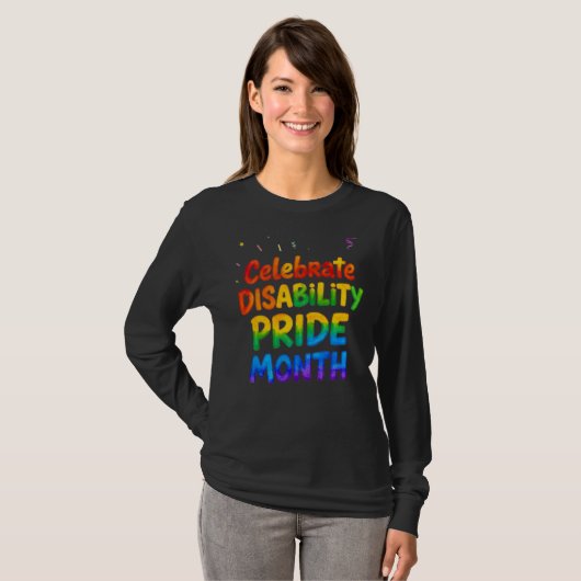 Behindertenstolz Monat Juli T-Shirt (Vorne ganz)