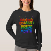 Behindertenstolz Monat Juli T-Shirt (Vorderseite)