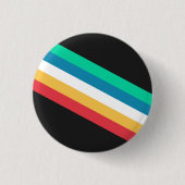Behindertenstolz-Monats-Flagge Button (Vorderseite)