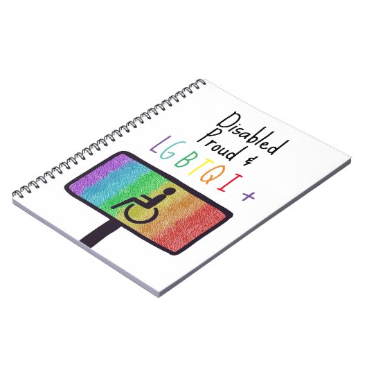Behindertenstolz Notizblock (Linke Seite)