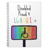 Behindertenstolz Notizblock (Vorderseite)