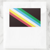 Behindertenstolz Rechteckiger Aufkleber (Tasche)