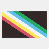 Behindertenstolz Rechteckiger Aufkleber (Vorderseite)