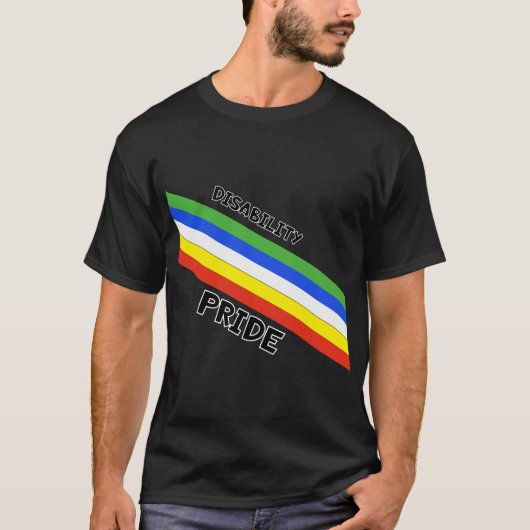 "Behindertenstolz" T-Shirt (Vorderseite)