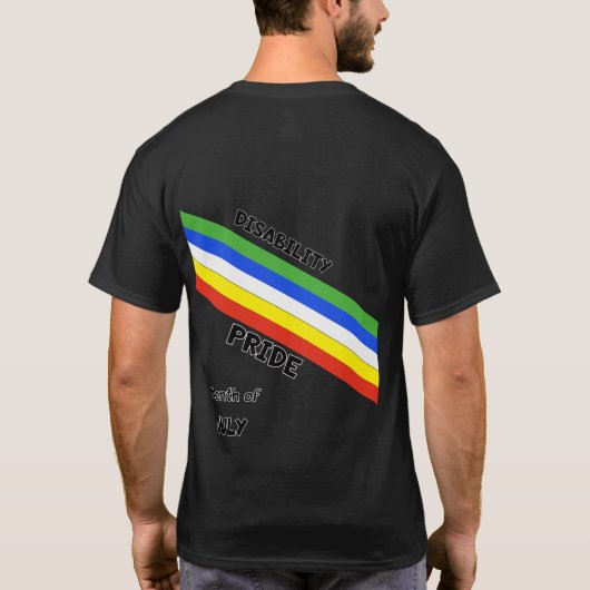 "Behindertenstolz" T-Shirt (Rückseite)
