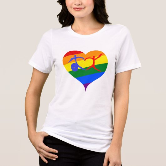 Behindertenstolz Tri-Blend Shirt (Vorderseite)