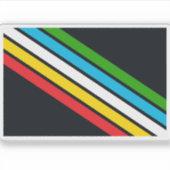 Behindertenstolzflagge Aufkleber (Vorderseite)