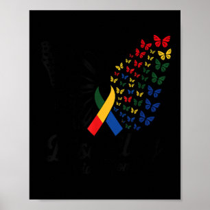 Behindertenstolzmonat Behindertenstolzflagge _1 Poster