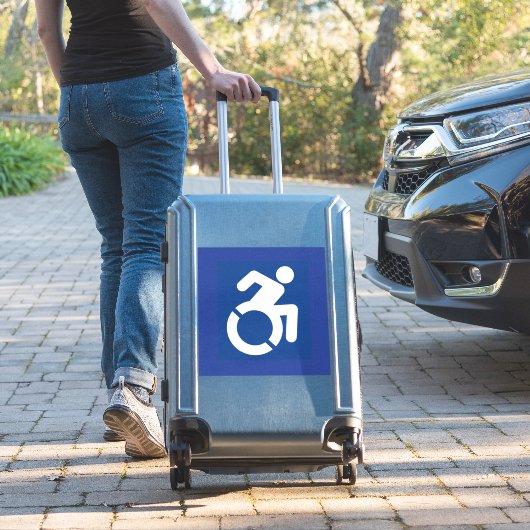 Behindertenzeichen Moderne Aufkleber (Koffer Insitu)