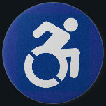 Behindertenzeichen Moderne Button<br><div class="desc">Modernes,  behindertengerechtes Zeichen,  behindertengerechtes Zeichen,  Mit Behinderung,  Mit Behinderung</div>