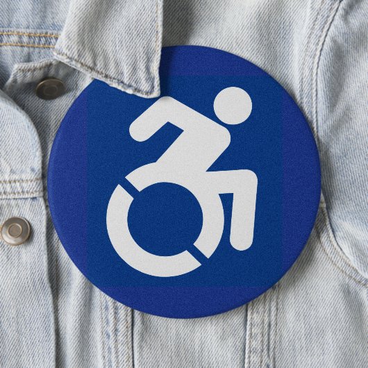 Behindertenzeichen Moderne Button (Beispiel)