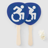 Behindertenzeichen Moderne Fächer (Vorne und Hinten)