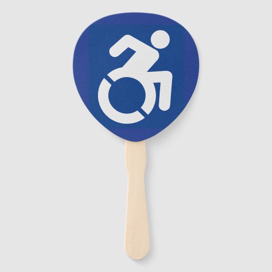 Behindertenzeichen Moderne Fächer (Vorderseite)