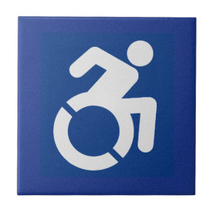 Behindertenzeichen Moderne Fliese