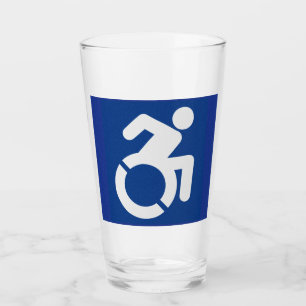 Behindertenzeichen Moderne Glas