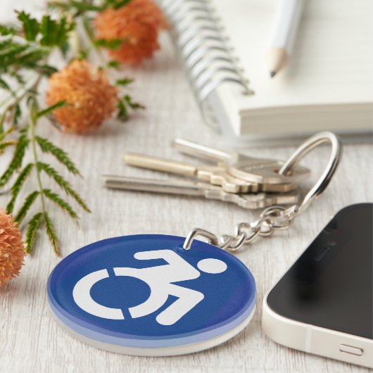 Behindertenzeichen Moderne Schlüsselanhänger (Vorderseite rechts)