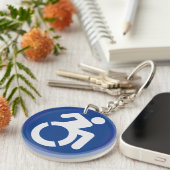 Behindertenzeichen Moderne Schlüsselanhänger (Vorderseite rechts)